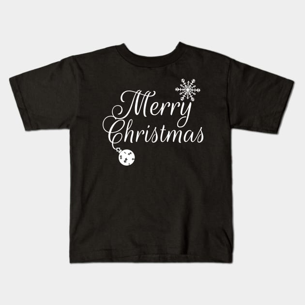 Merry Christmas Merry Christmask Kids T-Shirt by PlusAdore